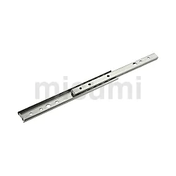 MISUMI 经济型线性滑轨 两段抽拉型 轻载型 27mm宽 不锈钢型 题图