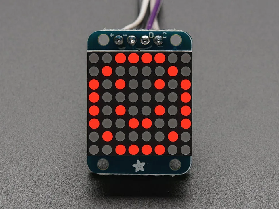 HT16K33 8×8 LED 点阵模块 题图