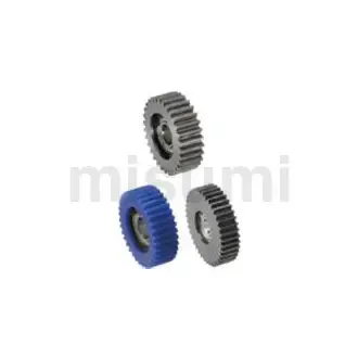 MISUMI 树脂直齿轮 轴承嵌入型/压力角20° 题图