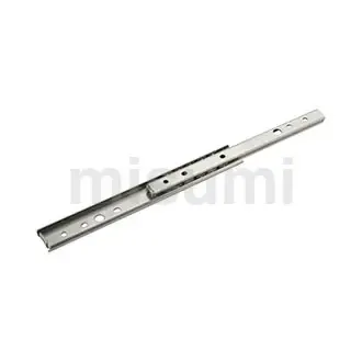 MISUMI 经济型线性滑轨 两段抽拉型 轻载型 20mm宽 不锈钢型 抽牙型 题图